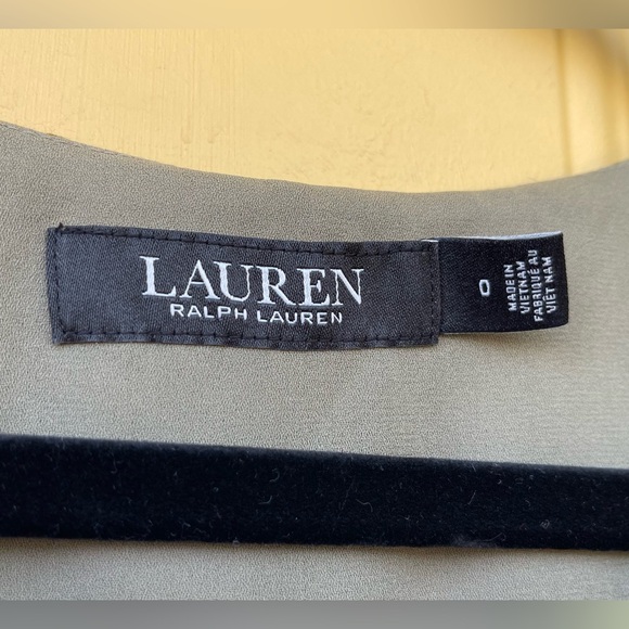 Lauren Ralph Lauren Palm Leaf Jacquard Sleeveless Midi Dress | Size 0 - Picture 14 of 15